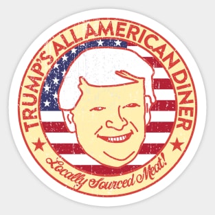 Funny Trump All American Diner 2020 Sticker